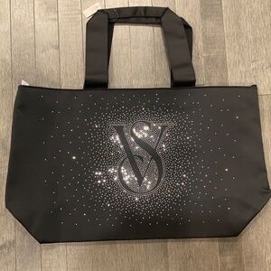NWT Victoria's Secret Satin Diamanté Tote Bag